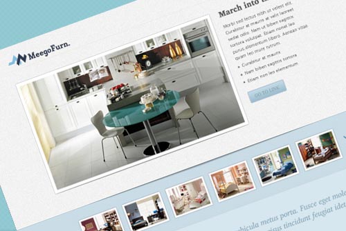 MeegoFurn. Landing Page PSD