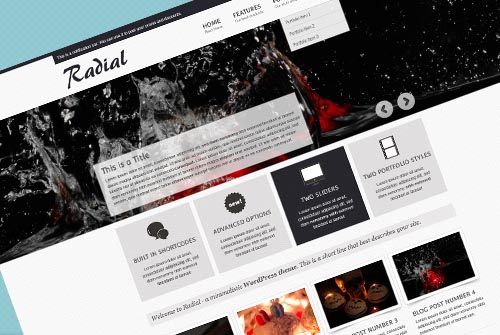 Radial Website Template