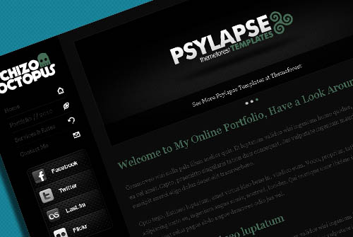 Free: Schizo Octopus - One Page Portfolio Website Template