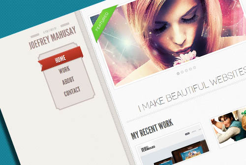 Free Single-Page Scrolling HTML5 Portfolio Template + PSDs