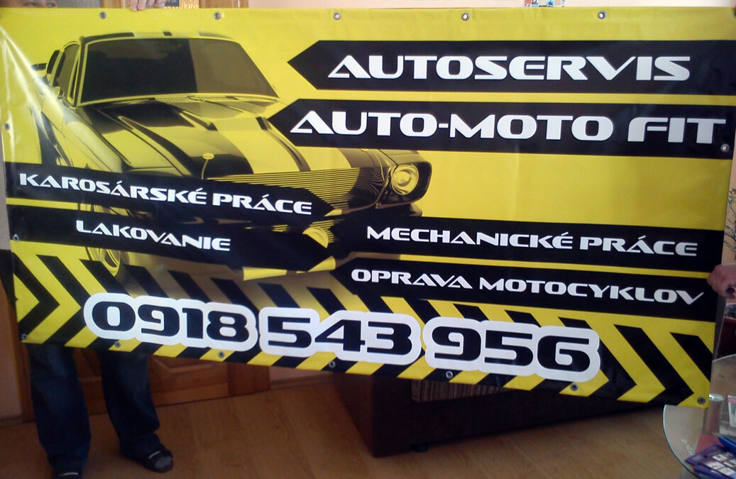Autoservis – plachta