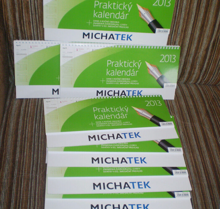MICHATEK – potlač kalendárov