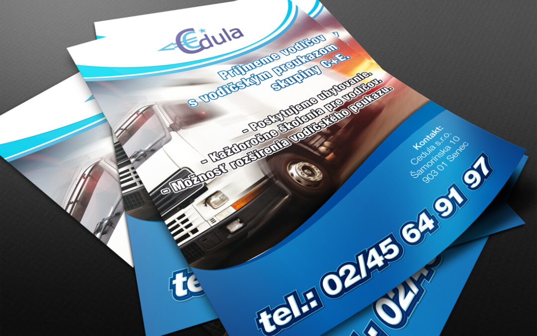 Cedula – tlač letákov