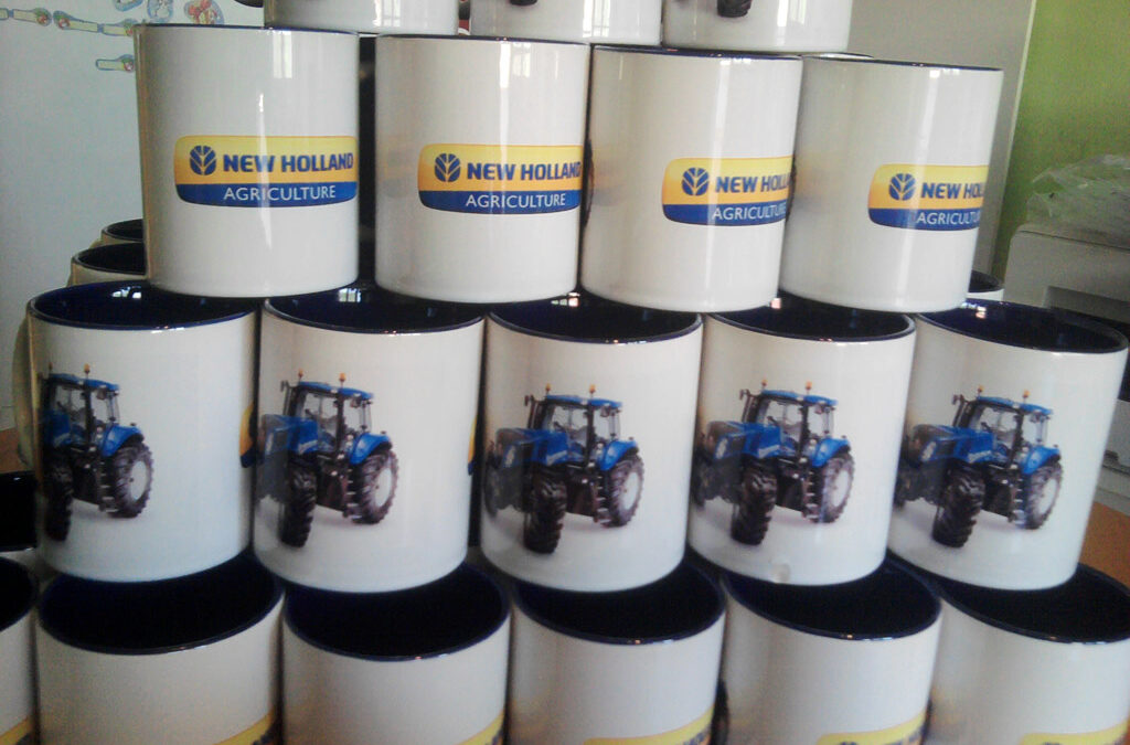New Holland – potlač pohárov