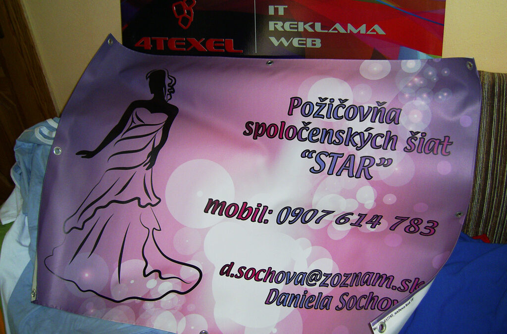 Požičovňa šiat – baner