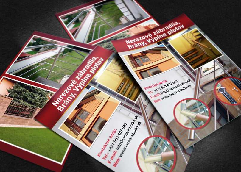 Nerezové zábradlia – leták