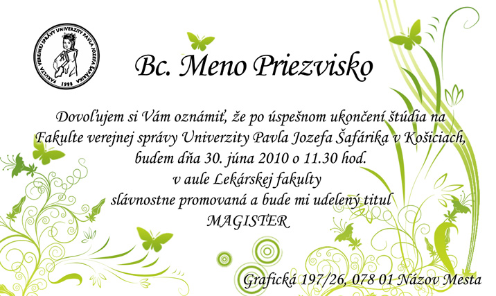 Oznámenie 9