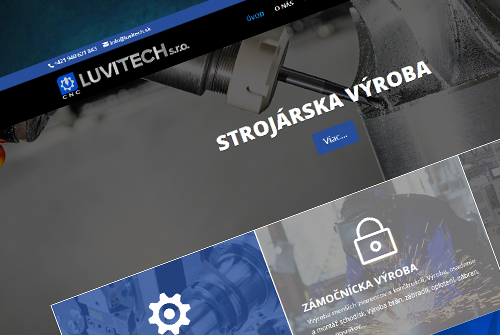 Web stránka Luvitech s.r.o.